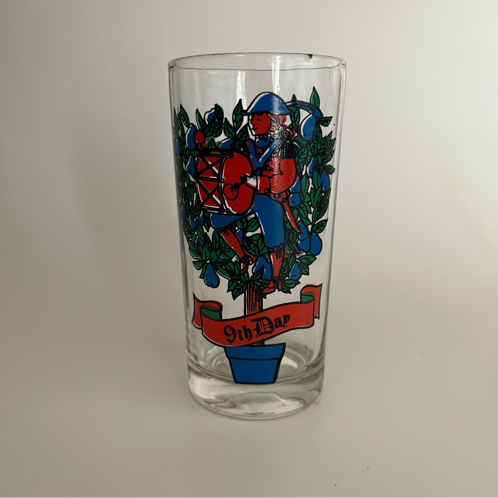 Vintage Christmas glass cup